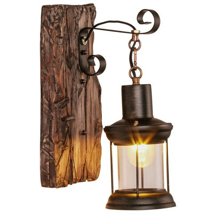 Retro Vintage Industrial Wall Light Loft Rustic Lantern Sconce Wall Lamp Fixture