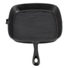 Cast Iron Steak Frying Pan Food Meals Gas Induction Cooker Cooking Kitchen 24cm