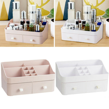 Cosmetic Storage Box Drawer Desktop Plastic Makeup Case Dressing Table Organizer