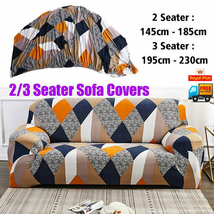 1/2/3 Sofa Covers Couch Slipcover Stretch Elastic Fabric Settee Protector Soft