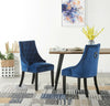 Windsor Tufted Studded Velvet Dining Accent Chair Victoria Door Knocker 1/2/4/6