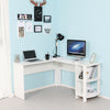 L-shaped Computer Desk Corner PC Table Workstation Home Office Study Furniture