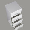Bathroom 4 Drawer Storage  Cabinet Unit Modern Gloss White Cupboard 300 x 300mm