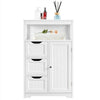 Bathroom Floor Cabinet Storage Unit 3 Drawers Hallway Living Room Bedroom White