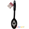 Solid Slotted Spoon Nylon Black Non Stick Cooking Serving Kitchen Heat Resistant