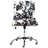 Executive Chair Swivel Computer Desk Chair Padded Home Office Velvet Padded Seat