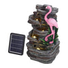 Large Rockery Water Feature Solar Power Water Fountain Garden Statues Outdoor