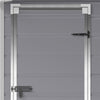 5x4FT Plastic Garden Tool Storage Shed Outdoor Lockable Bike Bin House w/Window