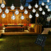 100LED SOLAR POWERED RETRO BULB STRING LIGHTS&GARDEN OUTDOOR FAIRY SUMMER LAMP