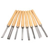 8Pcs Wood Turning Lathe Chisel Set Gouges Woodworking Carving Carpentry Tool UK