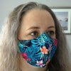LARGE Face Mask TRIPLE Layer Cotton Shaped Reusable Washable with POCKET
