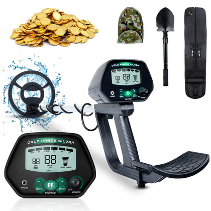 Metal Detector Sensitive Discriminating Treasure w/Waterproof Coil LCD Display