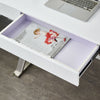 White High Gloss Dressing Table Computer Desk Office Vanity Console Home