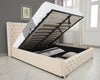 Ottoman Bed Small Double King Size Storage Gas Lift Up Velvet Bed Frame Bedroom