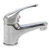 Modern Bathroom Taps Basin Sink Mono Mixer Chrome Cloakroom Tap with 2 Hoses