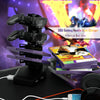 Ergonomic Racing Computer Desk Gaming Desk E-sports Table w/ RGB Light & Holder