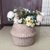 New Seagrass Belly Basket Laundry Bag Plant Pot Baskets Garden Storage Decor UK