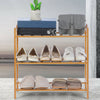 3/4/5 Tier Bamboo Shoe Rack Stand Footwear Holder Storage Shelf Unit Organiser