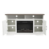Fireplace TV Stand for TVs up to 73 Inches With Electric Heater Insert LED Flame
