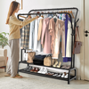 Heavy Duty Double Clothes Rail Hanging Rack Garment Display Stand Storage Shelf