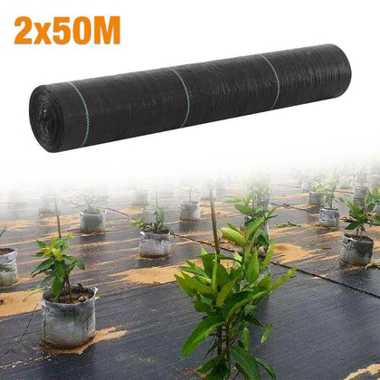 1pc 2m X 50m Ground Cover Fabric Landscape Garden Weed Control Membrane Heavy
