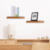 HOOBRO Floating Shelves Set of 2 Bookshelf Wall Mounted Shelves Storage Shelves