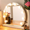Large Hollywood Vanity Mirror 3 Colour Dimmable Light LED Bulbs Make Up Mirror