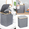Laundry Basket with Lid Dirty Clothes Hamper with Handles Room Organizer Baskets