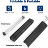 Portable Folding Camping Table Aluminum Lightweight Roll Up Table Carrying Bag