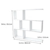 7 CUBE RECTANGLE WALL MOUNTED SHELVES FLOATING SHELF BOOKCASE HANGING BOOKSHELF