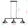 Industrial Retro Pendant Light Shade Suspended Ceiling Lights Style Metal Lamp