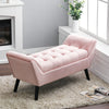Upholstered Bed End Bench Armed Hallway Window Seat Chaise Lounge Pouffe Sofa