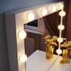 LED Dressing Mirror Makeup Table White Bedroom Vanity Unit Set with Stool Drawer