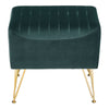 Chic Velvet Padded Stool Dressing Table Stool Chair Vanity Footstool Guest Seat