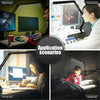 Adjustable Long Arm USB Desk Lamp Bed Reading Led Light Table Clip-on Clamp UK
