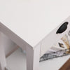 White Console Table 3 Drawer w/Shelf Hallway Hall Table Dressing Table Furniture