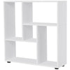 5 Units Storage Shelf Bookcase Home Display w/ Melamine Surface White