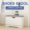 White Shoe Storage Bench Seat Shoes Cabinet Rack Hallway Organizer Cupboard Home