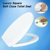 O Shaped Design WC Toilet Seat Soft Close Top Fix Quick Release Hinge Easy Clean