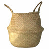 Foldable Flower Plants Seagrass Woven Storage Basket Straw Pots Home Decor