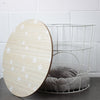 2 in 1 White Metal Side End Table Pet Cave Bed Storage Removable Top Basket