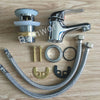 Modern Bathroom Basin Sink Tap Monobloc Mixer Taps Waterfall Chrome Brass Faucet