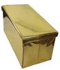 New Mirrored MetalicFolding Storage Ottoman Seat Toy Storage Box Pouffe Stool