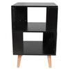 White Wooden Bedside Table Cabinet Bedroom Furniture Storage Nightstand Black