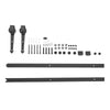 6ft 6.6ft Sliding Barn Wood Door Hardware Set Carbon Steel Rail Track Kit System