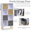 Freestanding 8 Cube Storage Cabinet Unit w/ 4 Drawers Bookcase Display Shelves