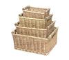 WILLOW WICKER STORAGE BASKET KITCHEN LOG GIFT HAMPER BASKET + HANDLES