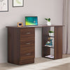120cm Computer Desk Writing PC Table Workstation Laptop w/ 3 Shelf & Drawers
