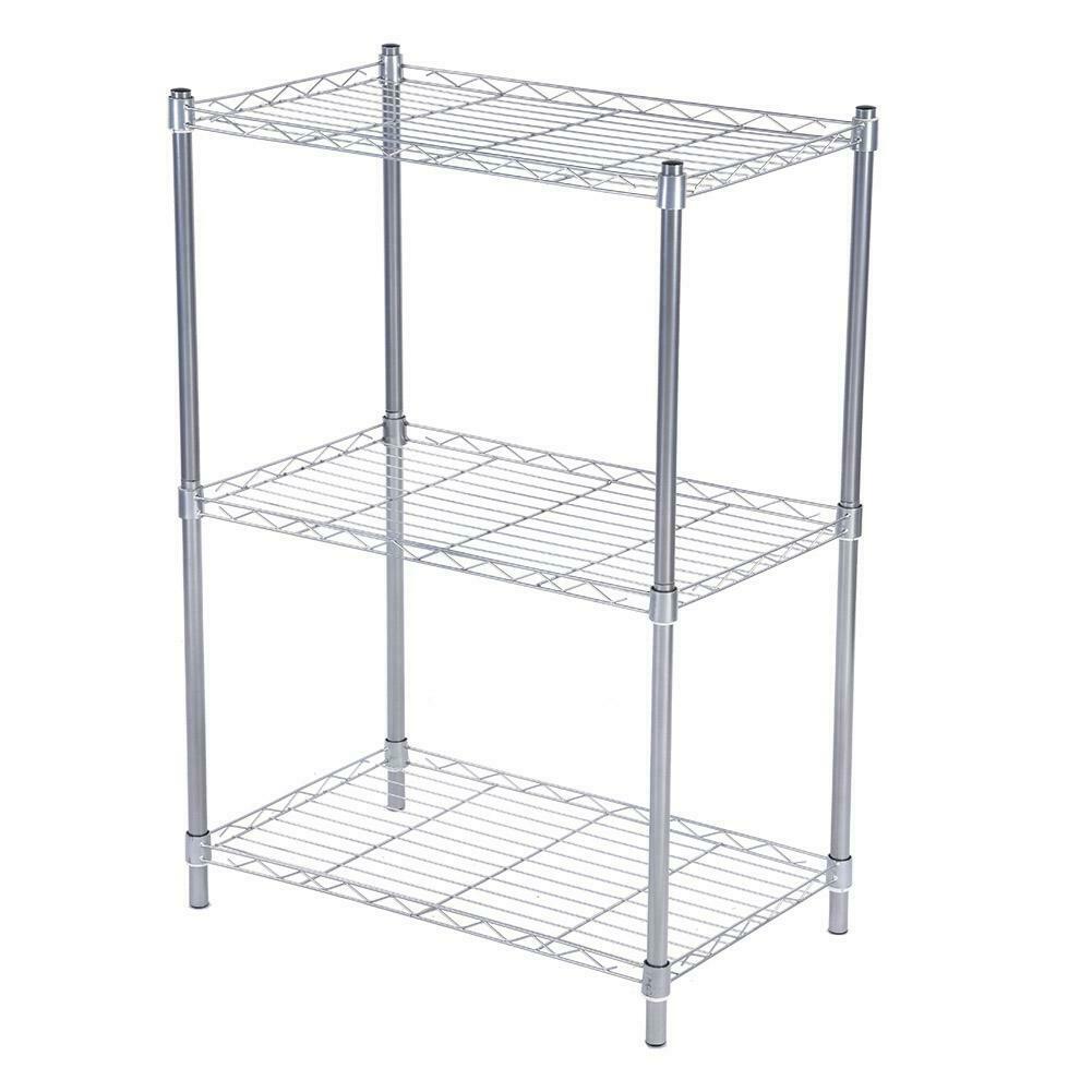 3 Tier Storage Stand Book Shelf Bathroom Kitchen Oven Rack Display Shelving Unit