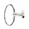Toilet Roll Holder and Towel Ring Set Round Chrome Bath Fitting Wall Mounted MU
